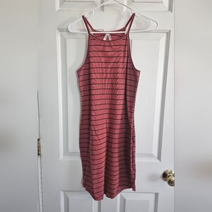 Striped Mauve Dress